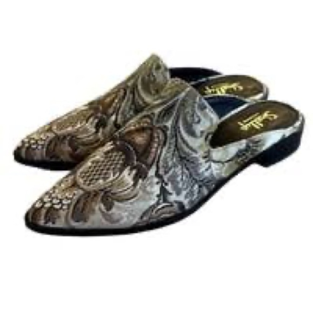 Shellys London Paisley Slip-On Loafers - Brown and Black